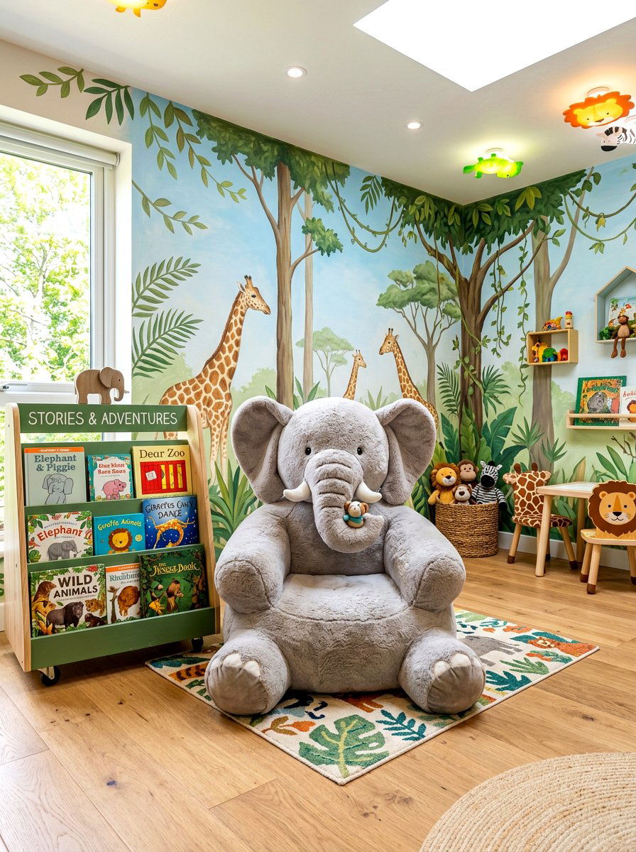Animal Theme Area - 30 nursery reading nook ideas