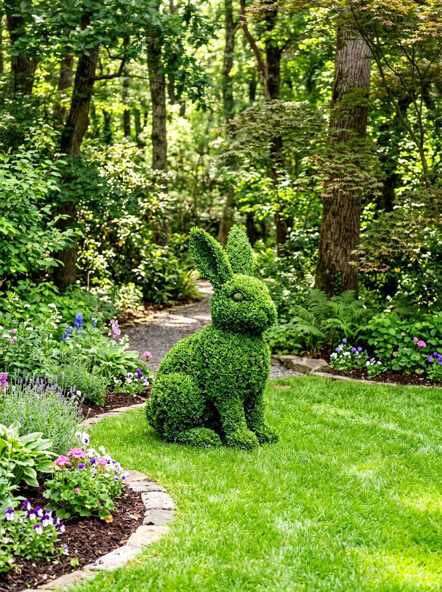 Animal Topiary Sculpture - 30 boxwood garden ideas
