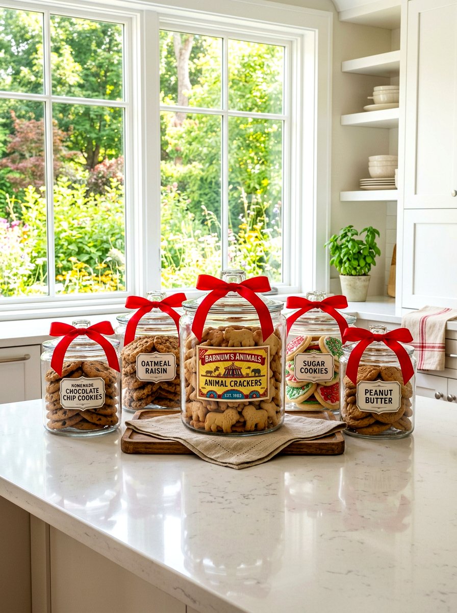 Animal cracker jar display - 30 vintage circus decor ideas