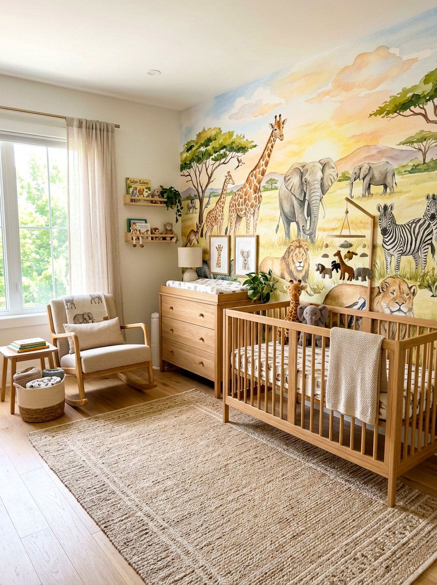 Animal print nursery - 30 boys bedroom decor ideas