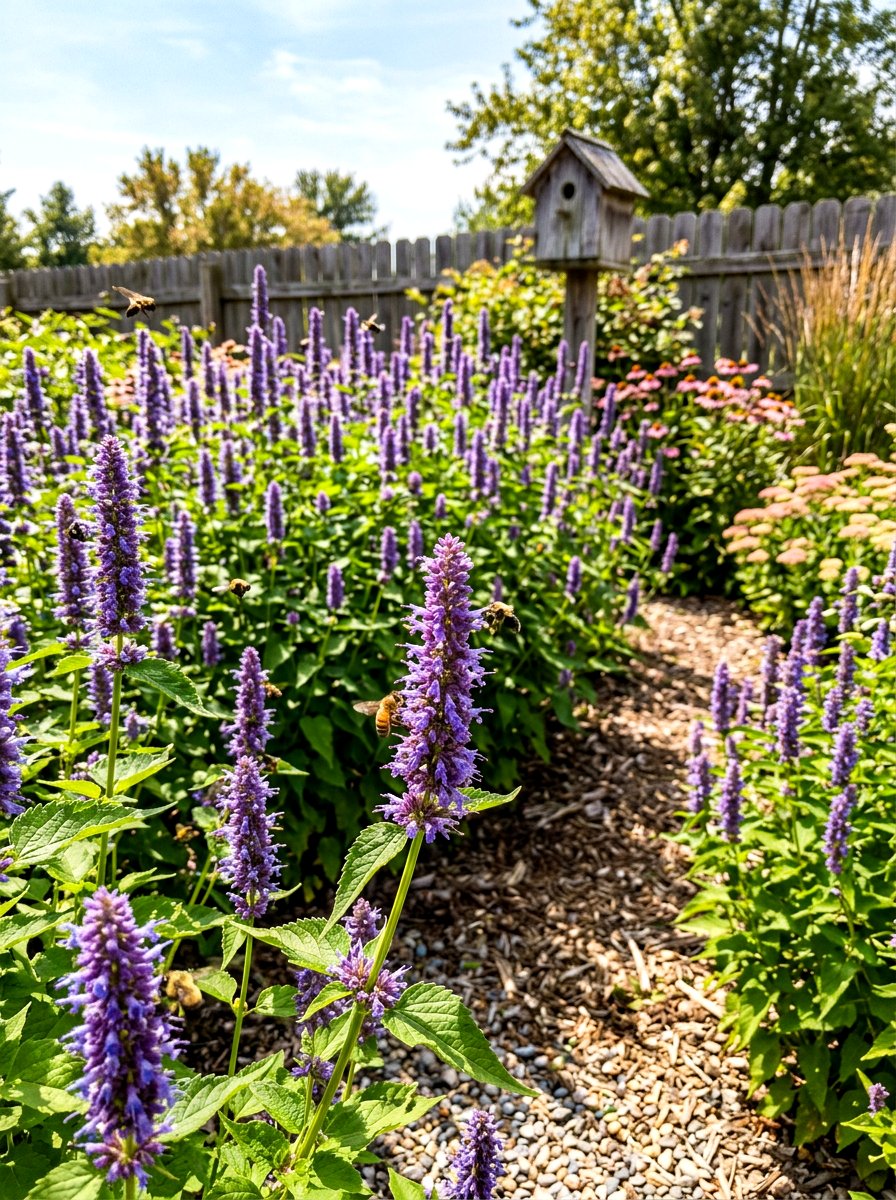 Anise Hyssop Garden - 30 sensory herb garden ideas