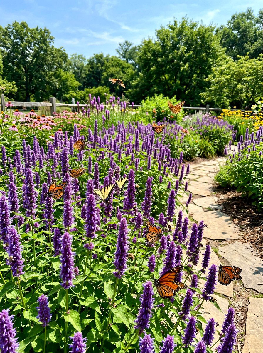 Anise Hyssop Garden - 30 tea herb garden ideas