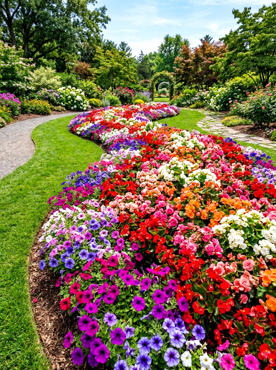 Annual Flower Bed - 30 backyard flower bed ideas
