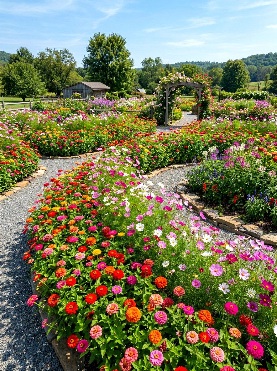 Annual Flower Garden Layout - 30 cutting garden layout ideas