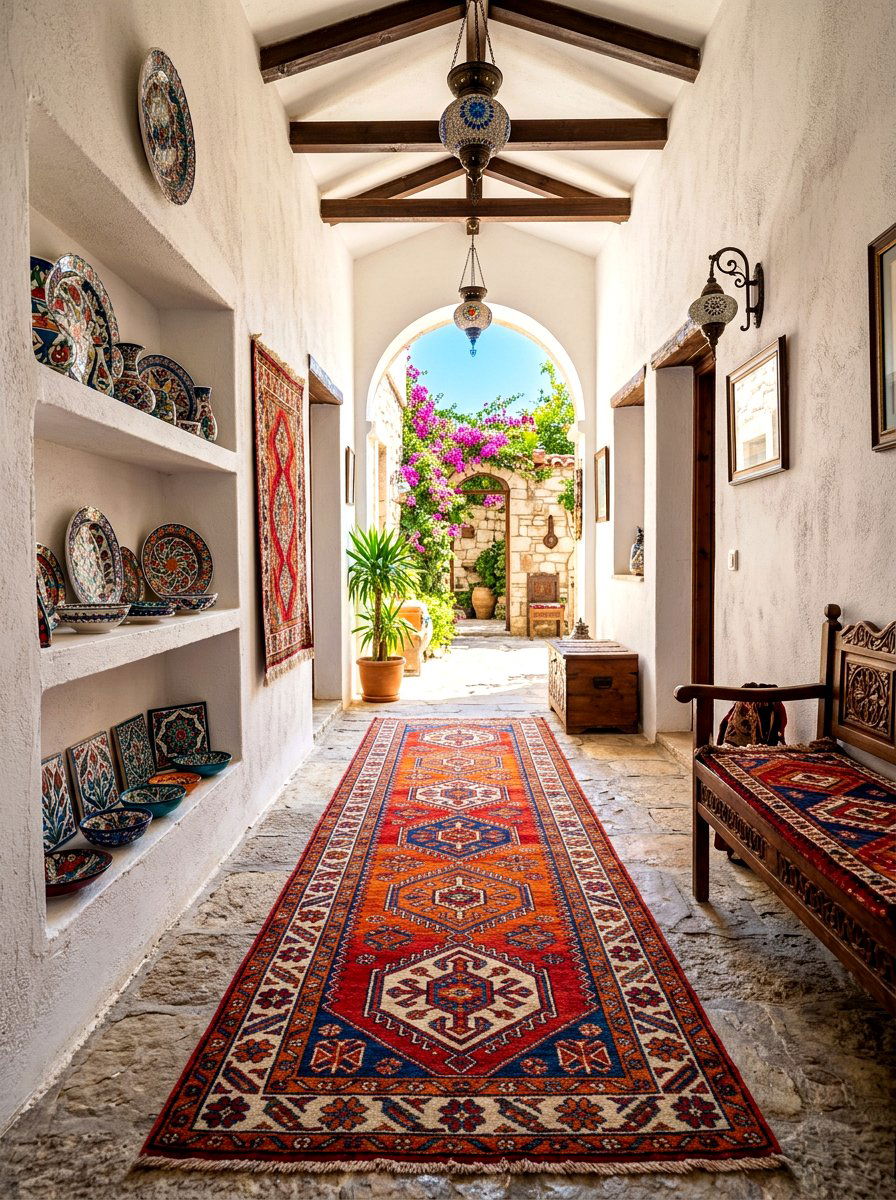 Antique Anatolian Hallway - 30 antique rug foyer ideas
