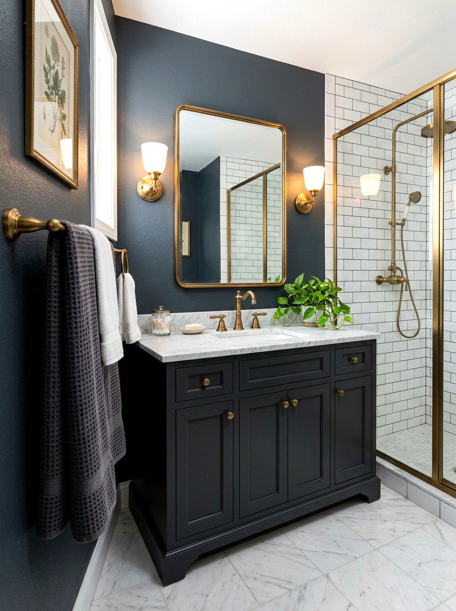 30 Moody Farmhouse Bathroom Ideas for Cozy Spa-Style Retreats