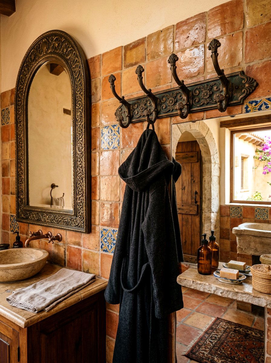 Antique Bronze Robe Hook - 30 robe hook bathroom ideas