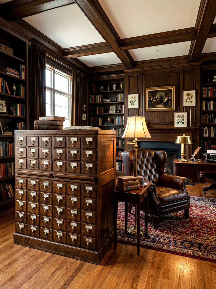 Antique Card Catalogs - 30 file cabinet alternatives ideas