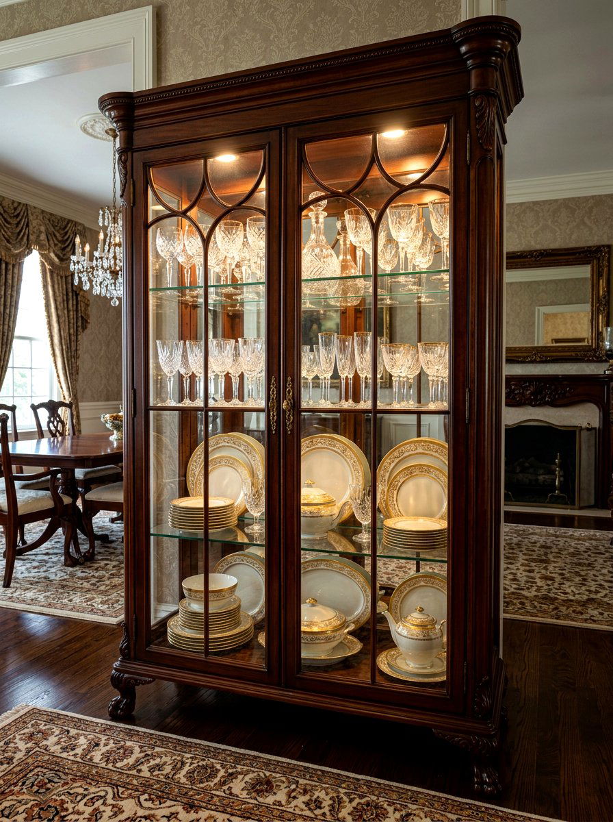Antique China Cabinet Display - 30 curio cabinet styling ideas