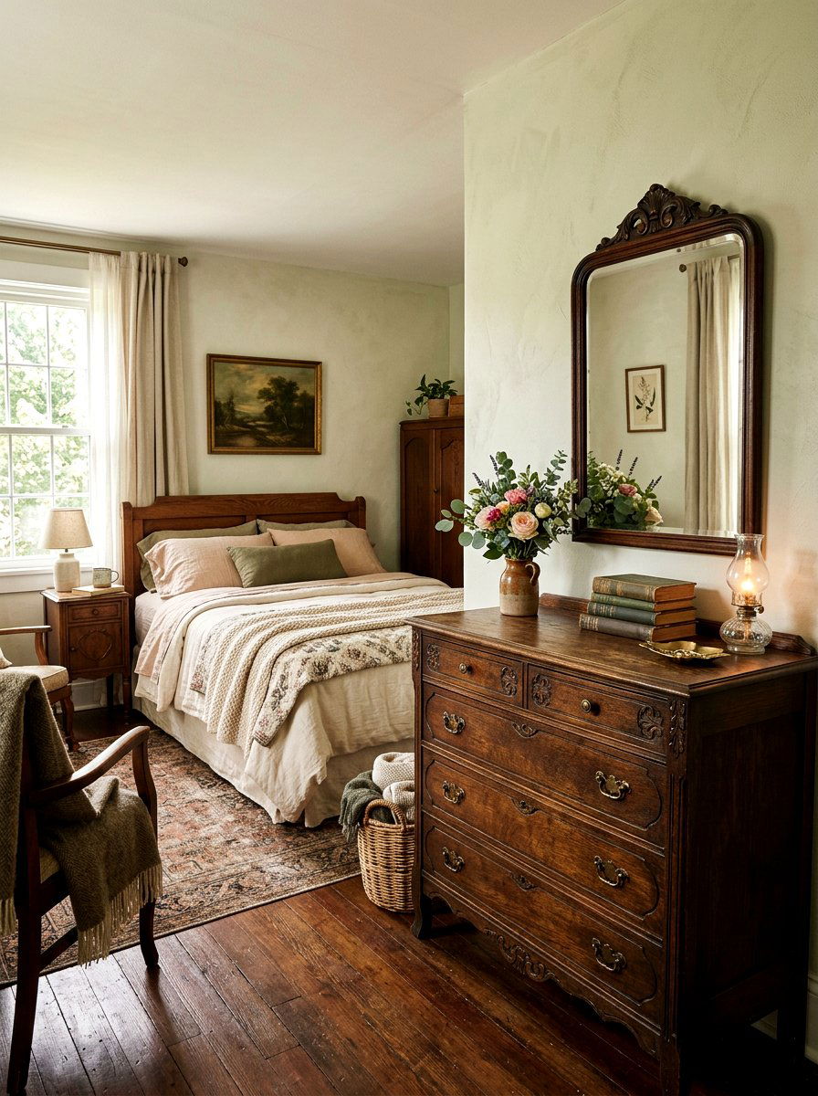 Antique Dresser - 30 Nancy Meyers bedroom ideas