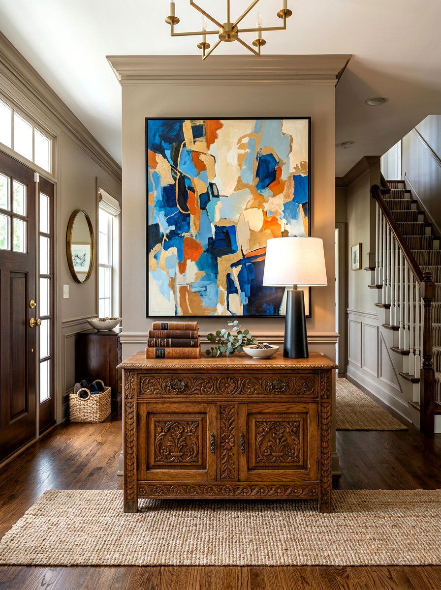 Antique Entryway Chest - 30 viral entryway ideas