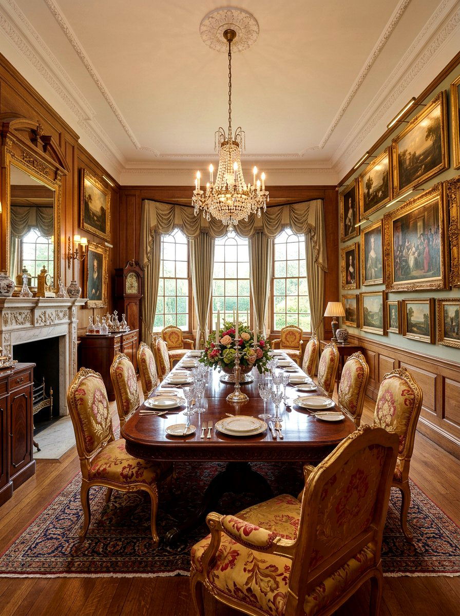 Antique Filled Dining Room - 30 old money dining room decor ideas