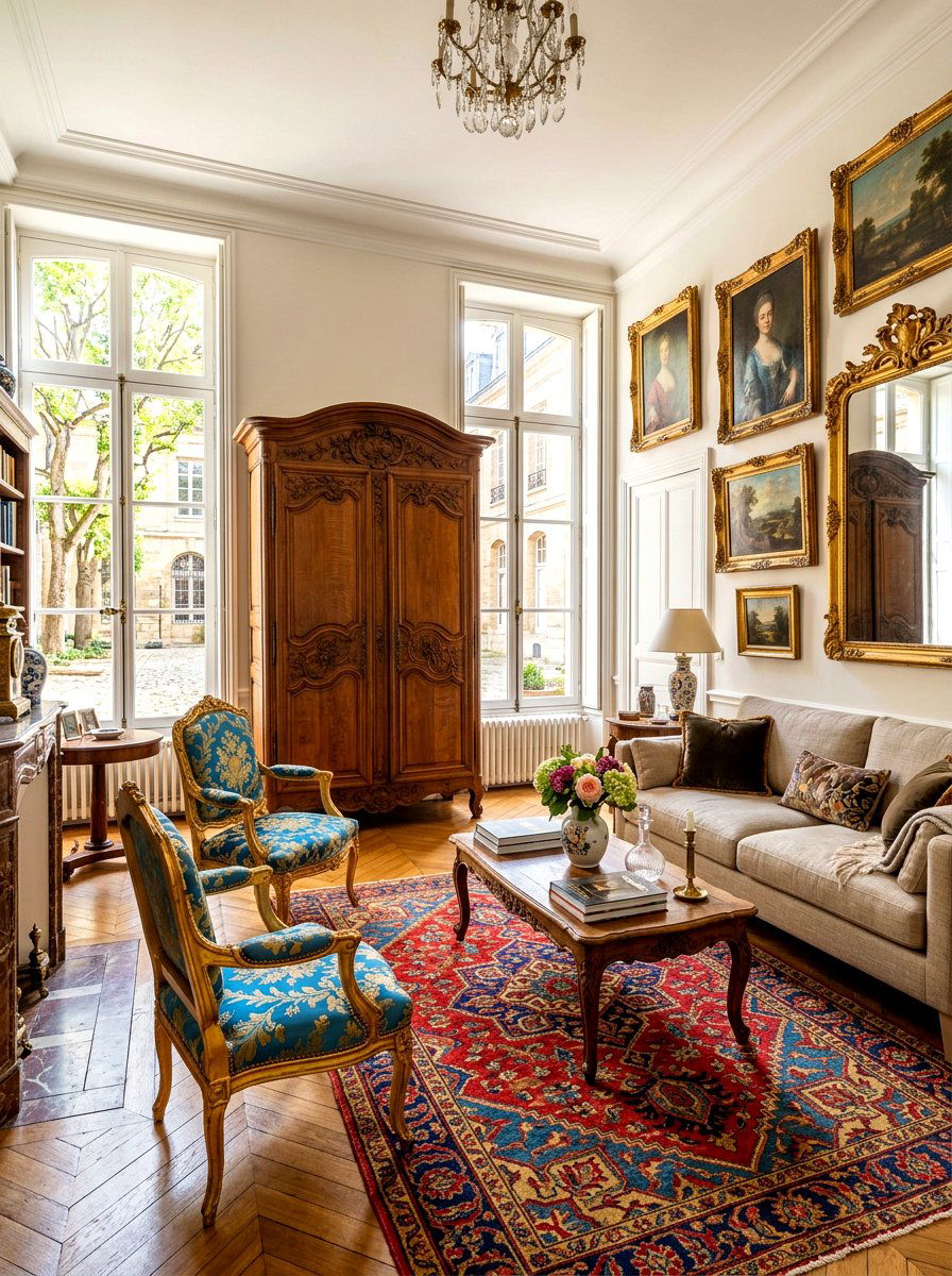 Antique French Living Room - 30 French country living room ideas