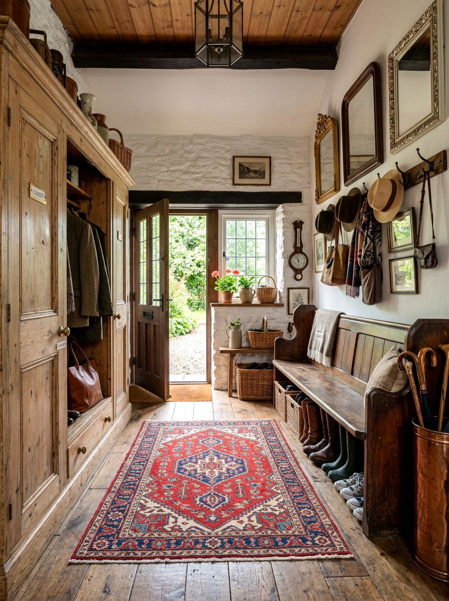 Antique Furniture Mudroom - 30 English mudroom ideas