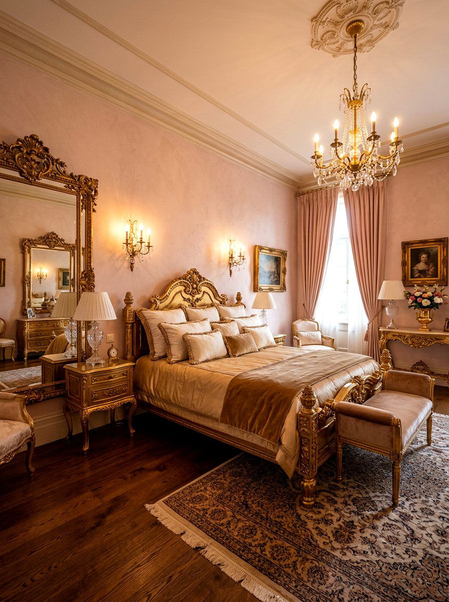 Antique Gold Bedroom Theme - 30 girl teen room vintage ideas