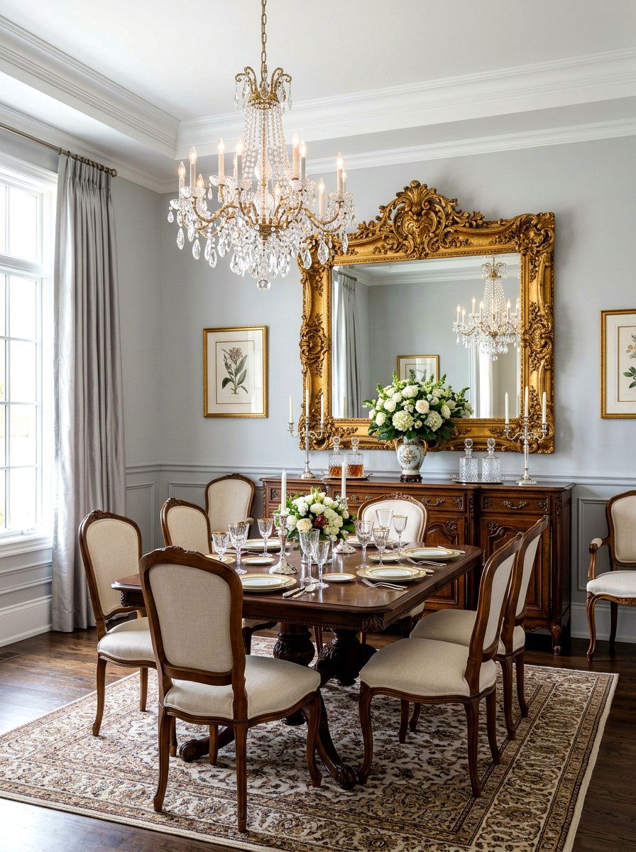 Antique Gold Mirror - 30 french country decor ideas