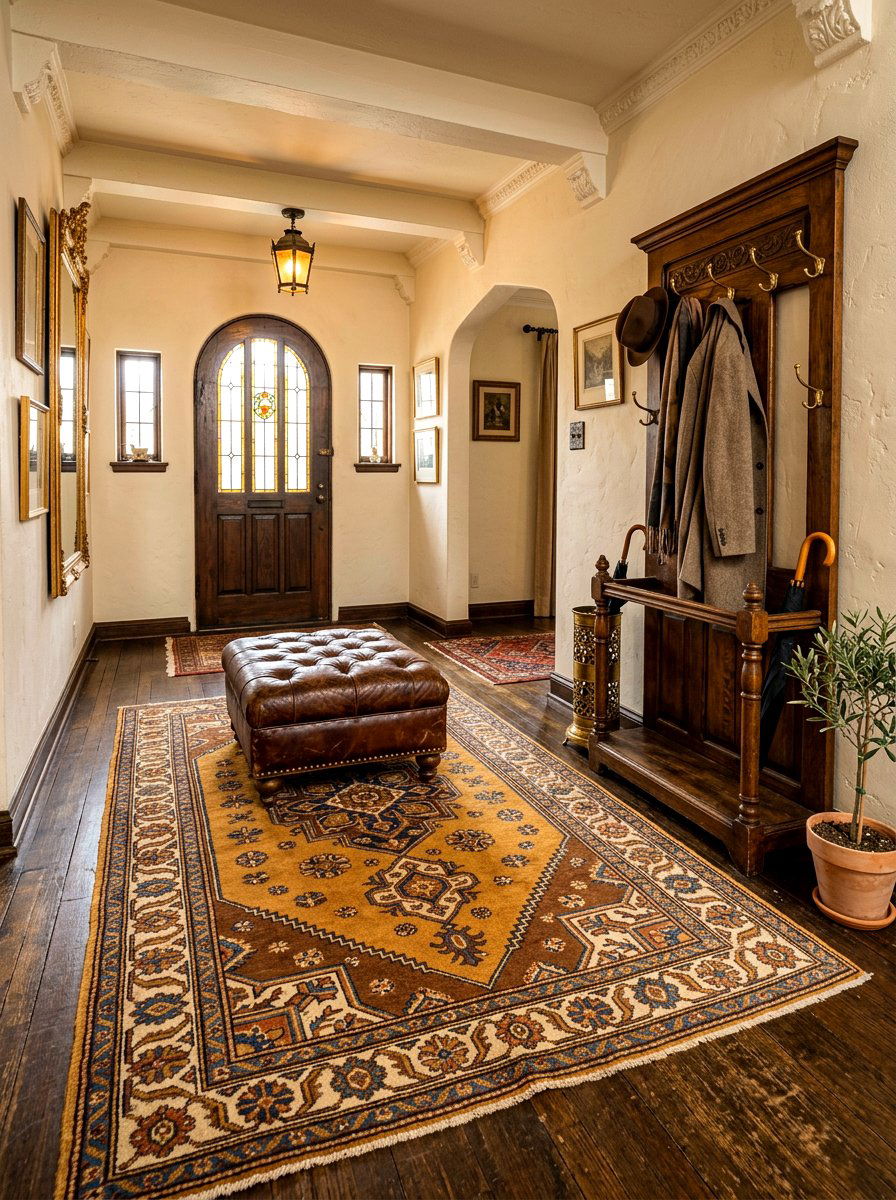 Antique Hamadan Foyer - 30 antique rug foyer ideas