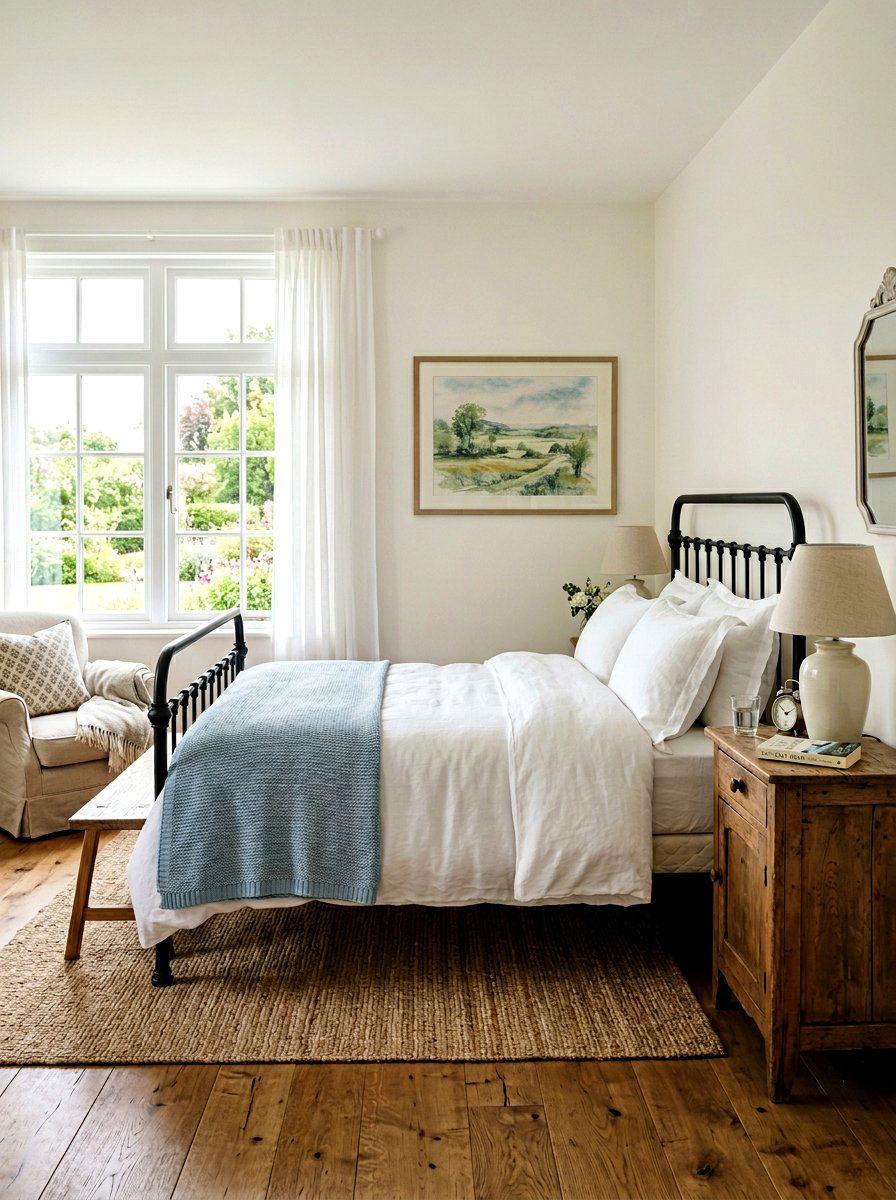 Antique Iron Bed - 30 thrifted home decor ideas