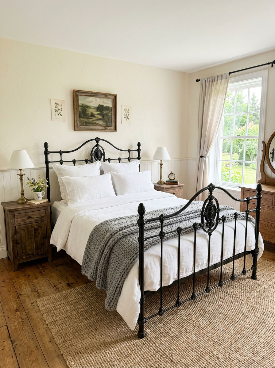 Antique Iron Bed Bedroom - 30 heirloom bedroom decor ideas