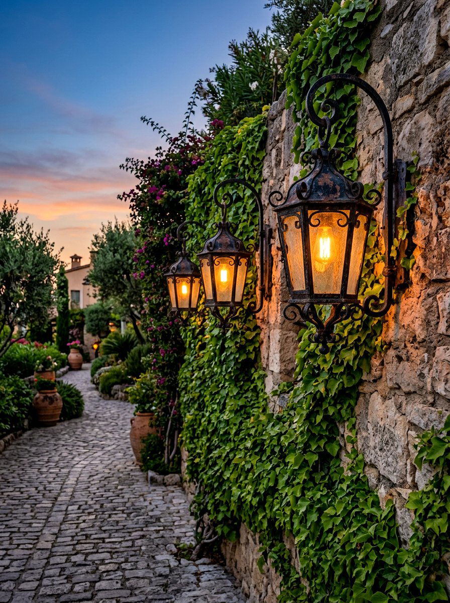 Antique Iron Outdoor Lanterns - 30 Tuscan revival patio ideas