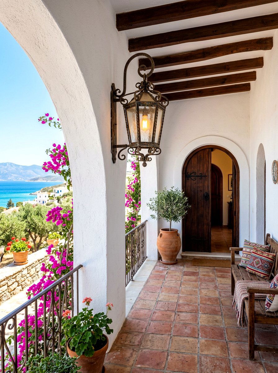 Antique Iron Wall Lantern - 30 porch lantern ideas