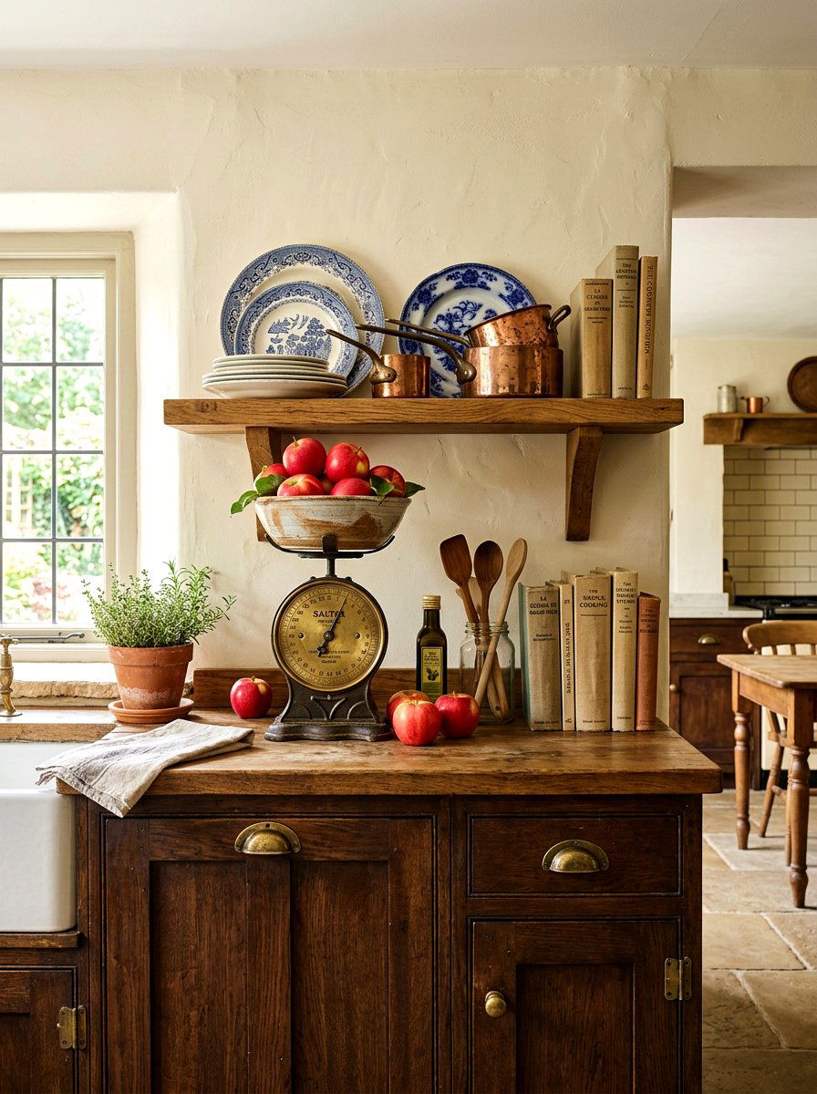 Antique Kitchen Scales - 30 heirloom kitchen decor ideas