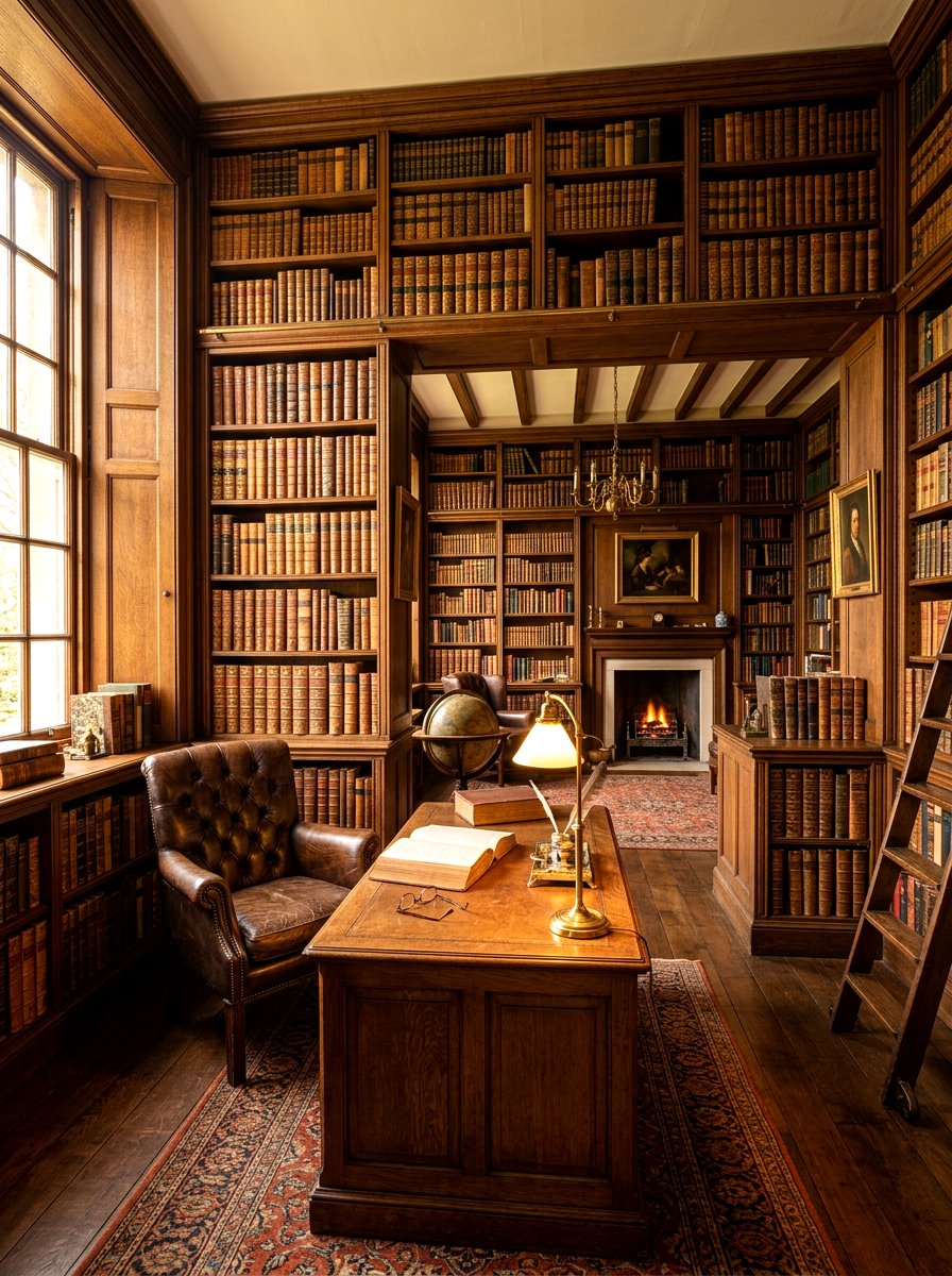 Antique Leather Bound Collection - 30 organizing a bookshelf ideas