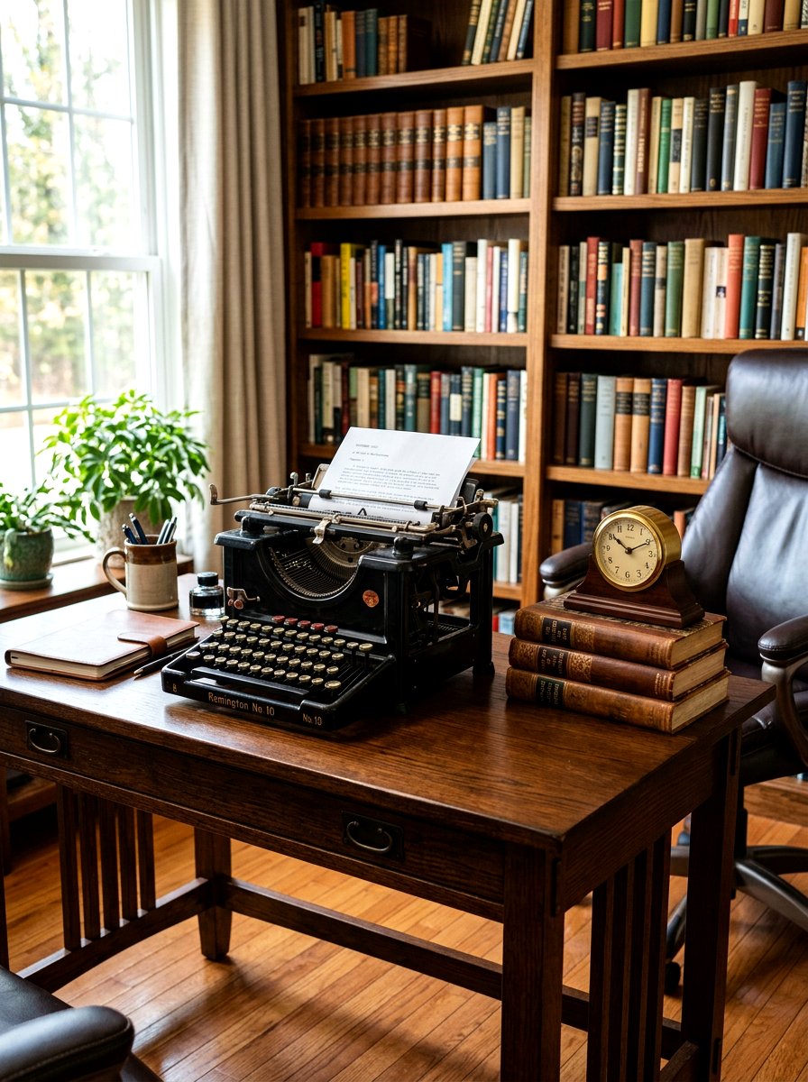 Antique Manual Typewriter - 30 thrifted home decor ideas