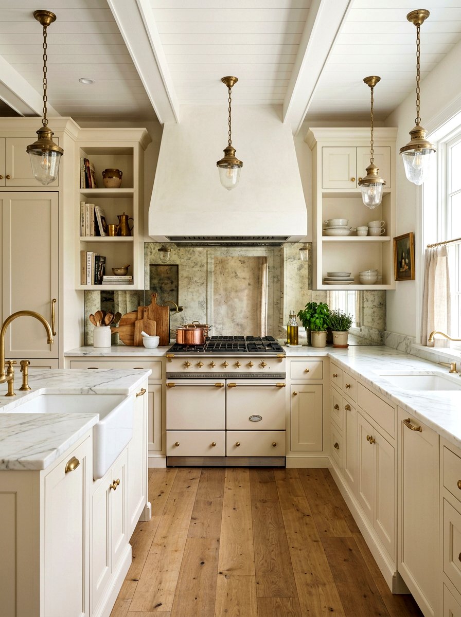 Antique Mirror Backsplash - 30 mirror backsplash ideas