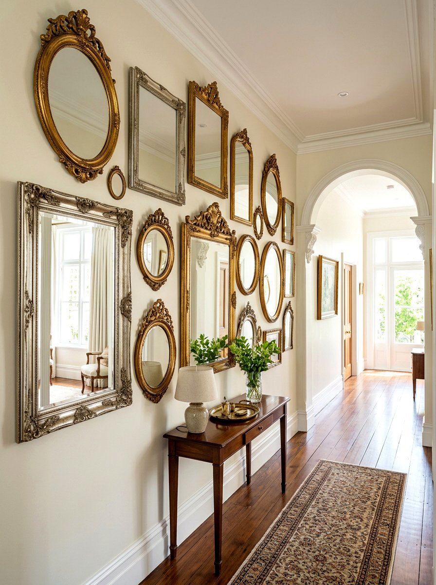 Antique Mirror Gallery - 30 quiet romance home ideas