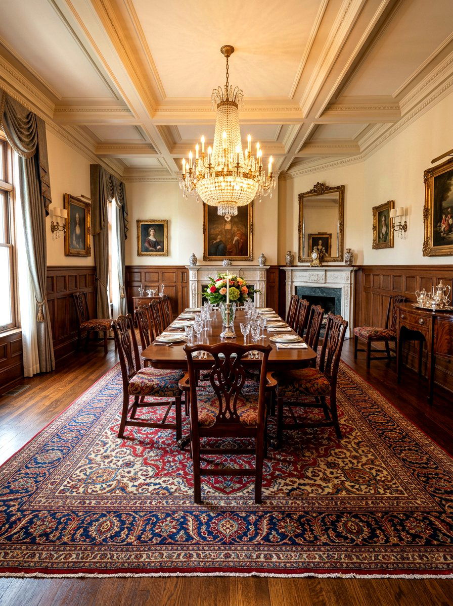 Antique Persian Rug - 30 old money apartment decor ideas