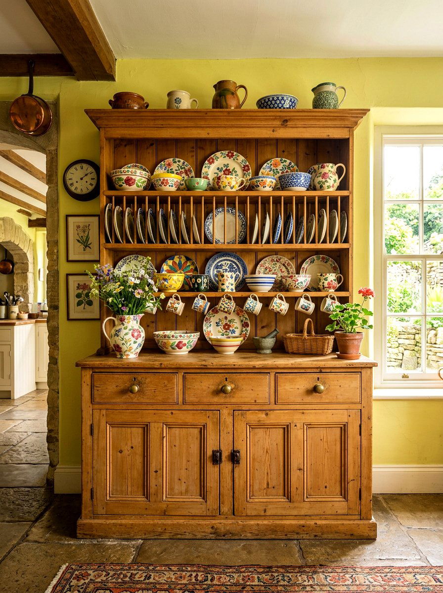 Antique Pine Kitchen Dresser - 30 freestanding kitchen cabinet ideas