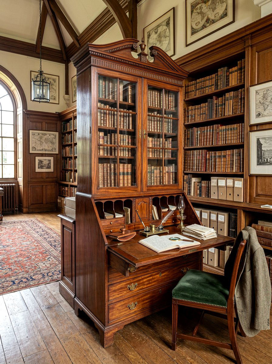 Antique Secretary Desk Setup - 30 archive room office ideas