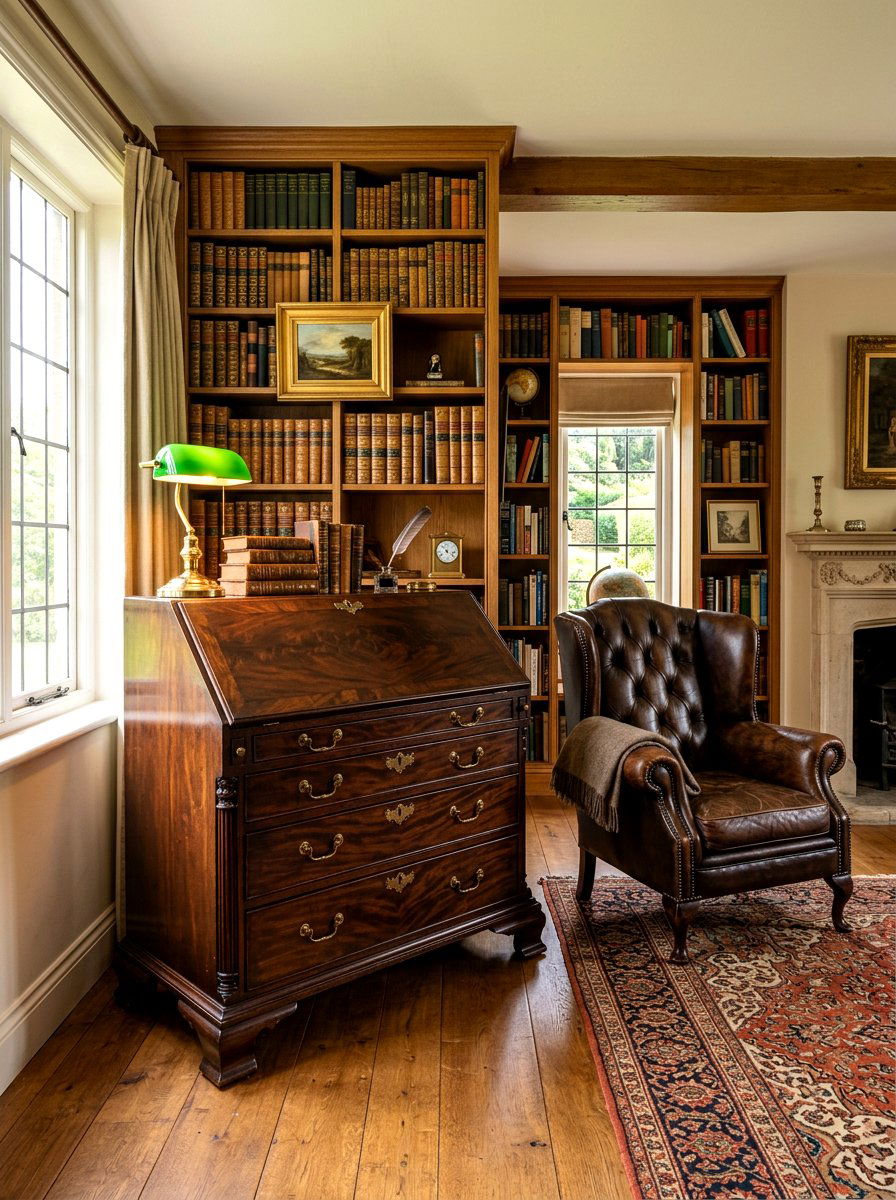 Antique Secretary Desk - 30 grandmillennial decor ideas