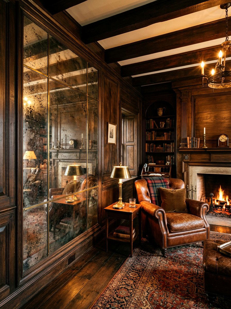 Antique Style Mirror Wall - 30 floor to ceiling mirror wall ideas