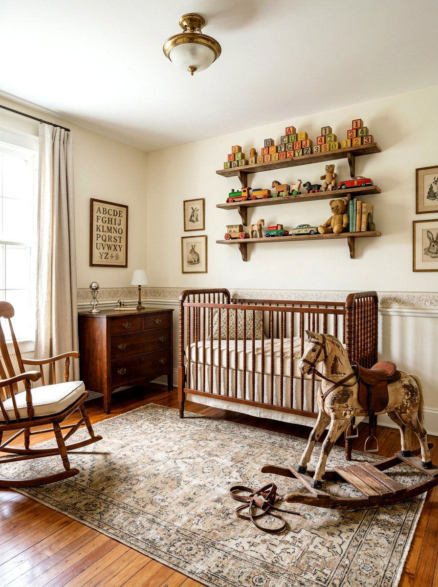 Antique Toy Decor - 30 vintage nursery ideas