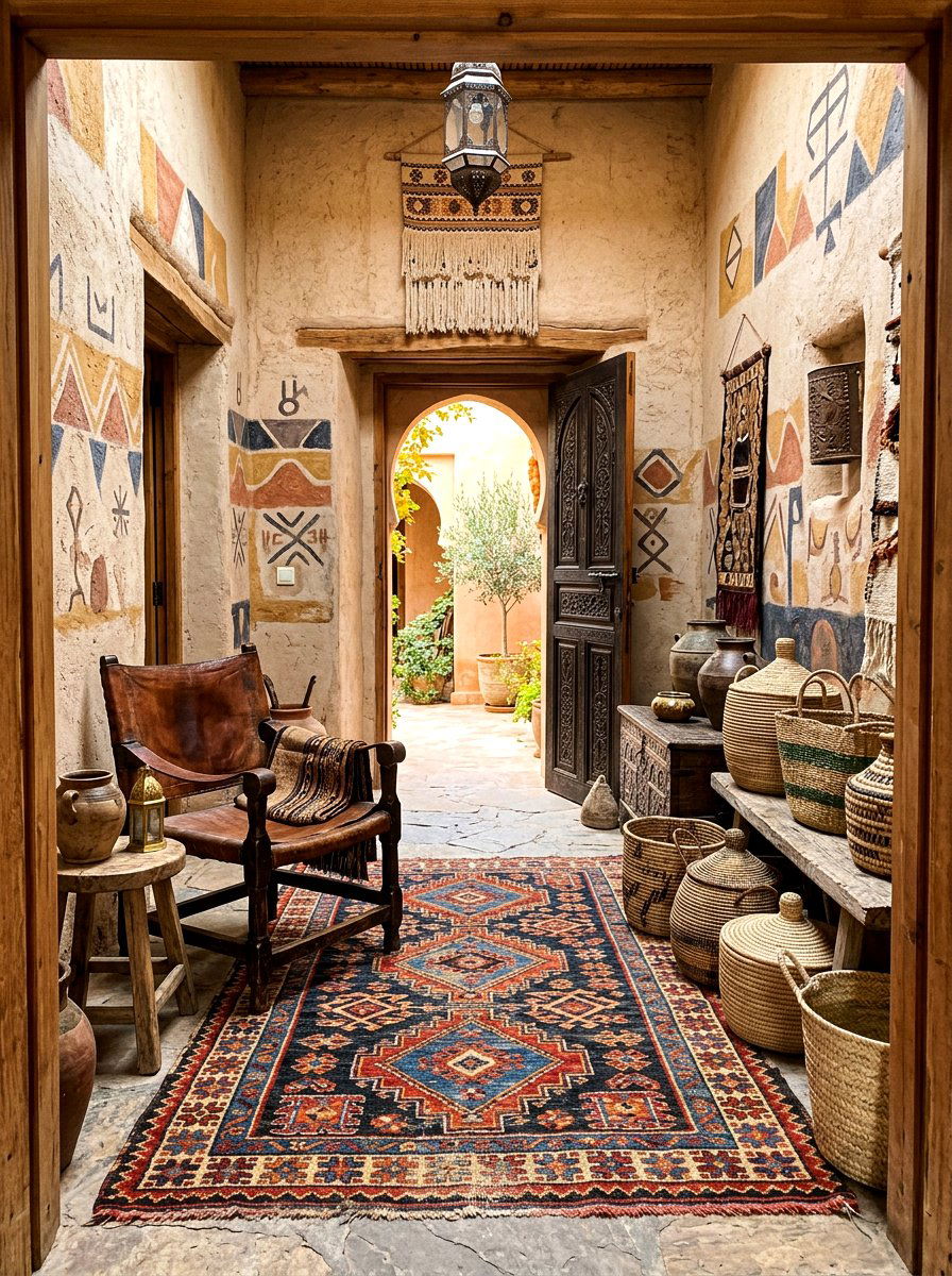 Antique Tribal Entryway - 30 antique rug foyer ideas