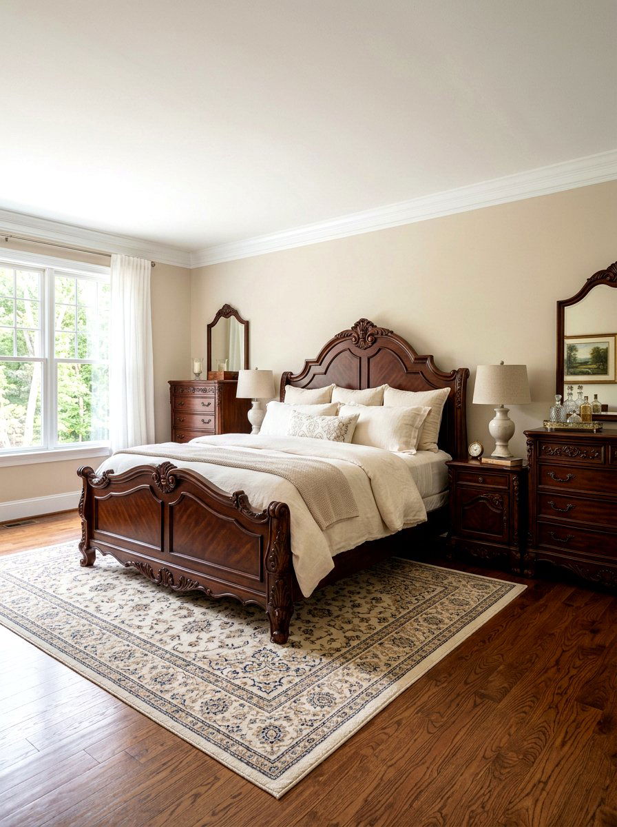 Antique Wood Bed Frame - 30 grandmother bedroom ideas