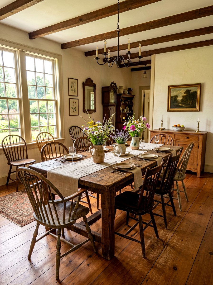 Antique Wood Dining Room - 30 viral dining room ideas