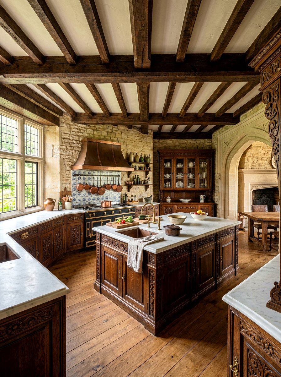 Antique Wood Kitchen - 30 vintage kitchen ideas