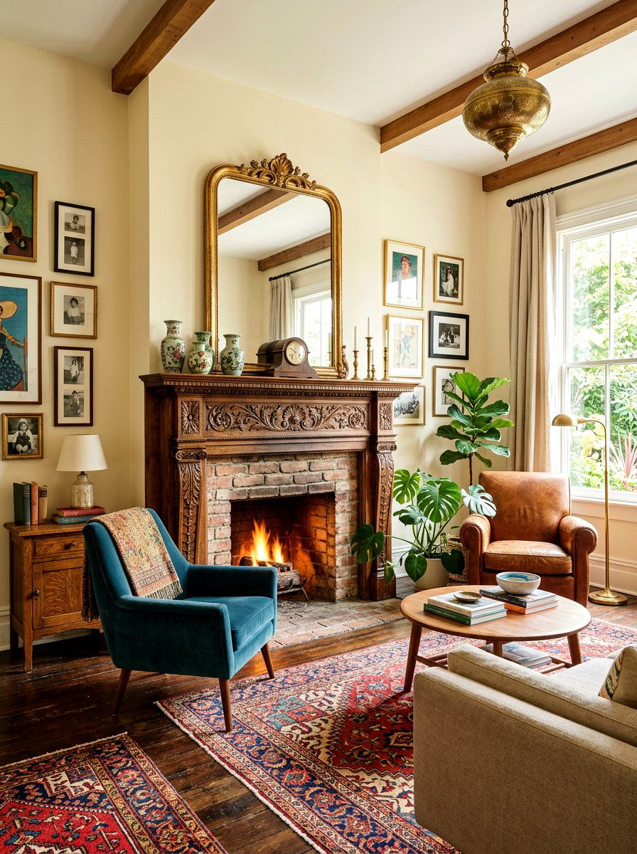 Antique Wood Mantel - 30 wood mantel beam ideas