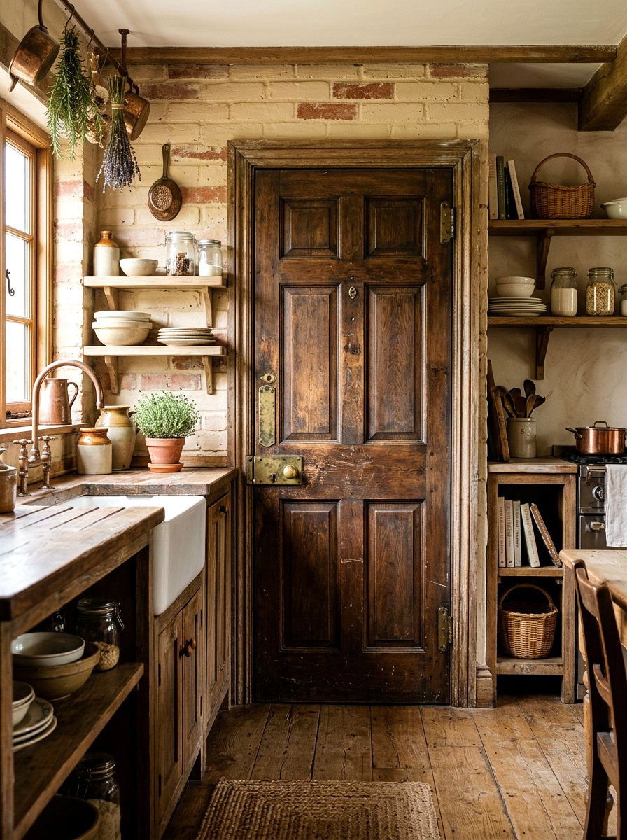 Antique Wood Pantry Door - 30 pantry door ideas