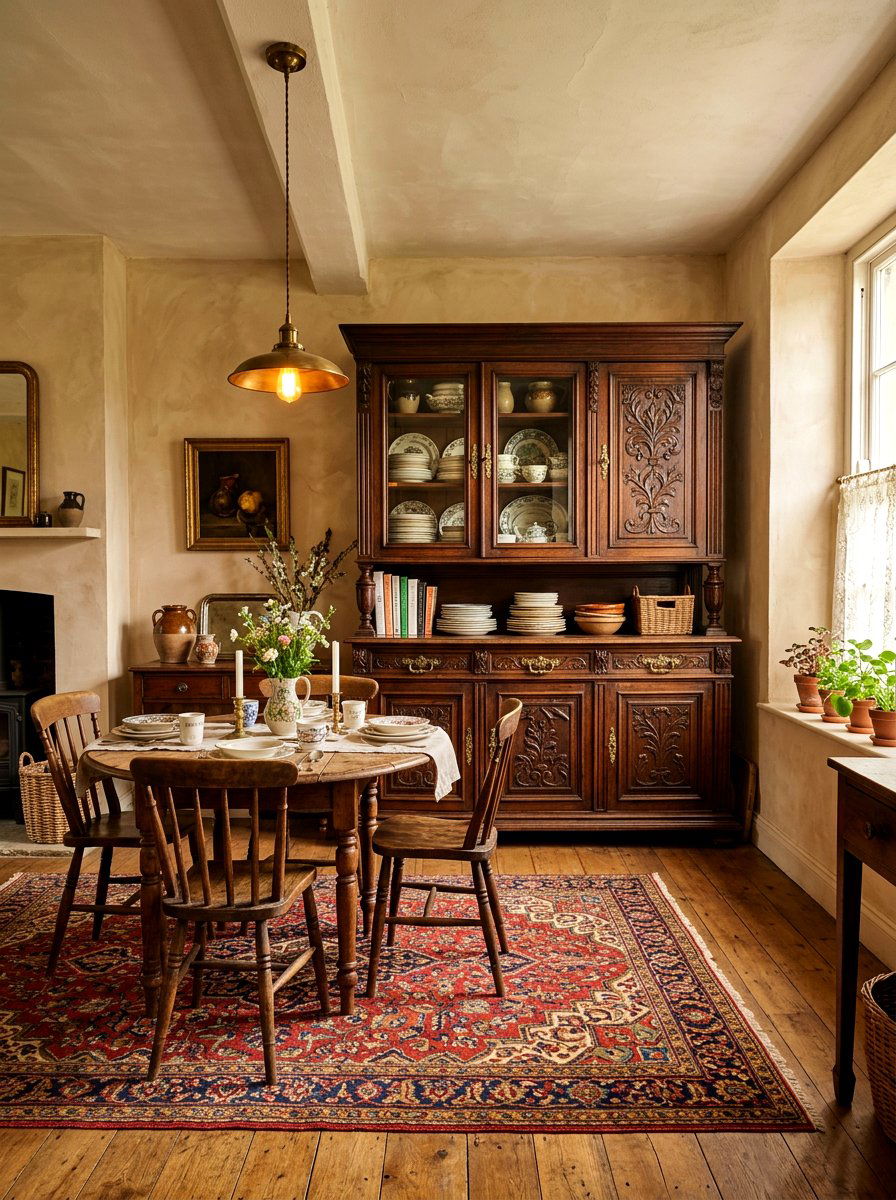 Antique Wood Pantry - 30 freestanding pantry cabinet ideas