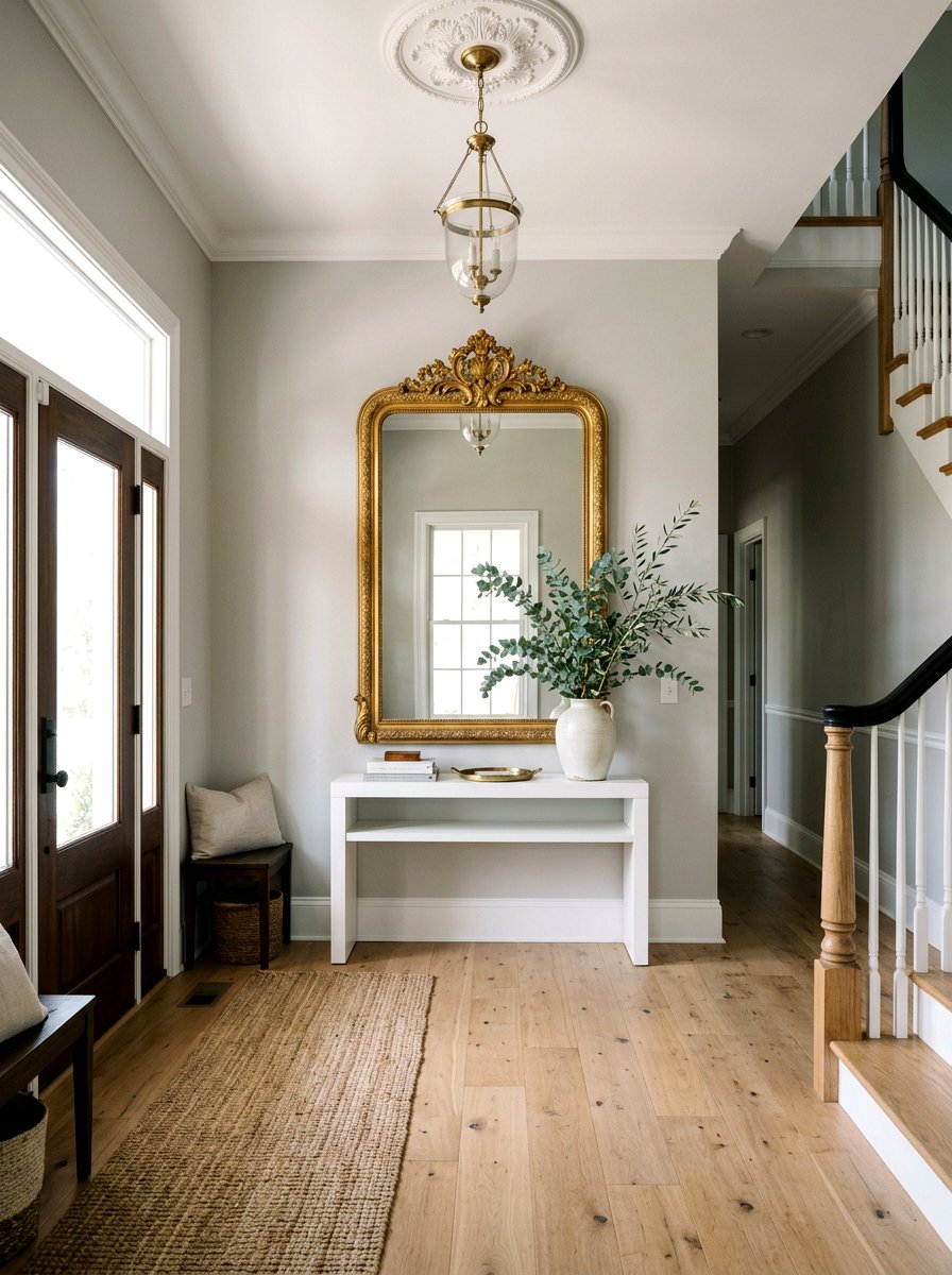 Antique gold mirror - 30 antique decor styling ideas