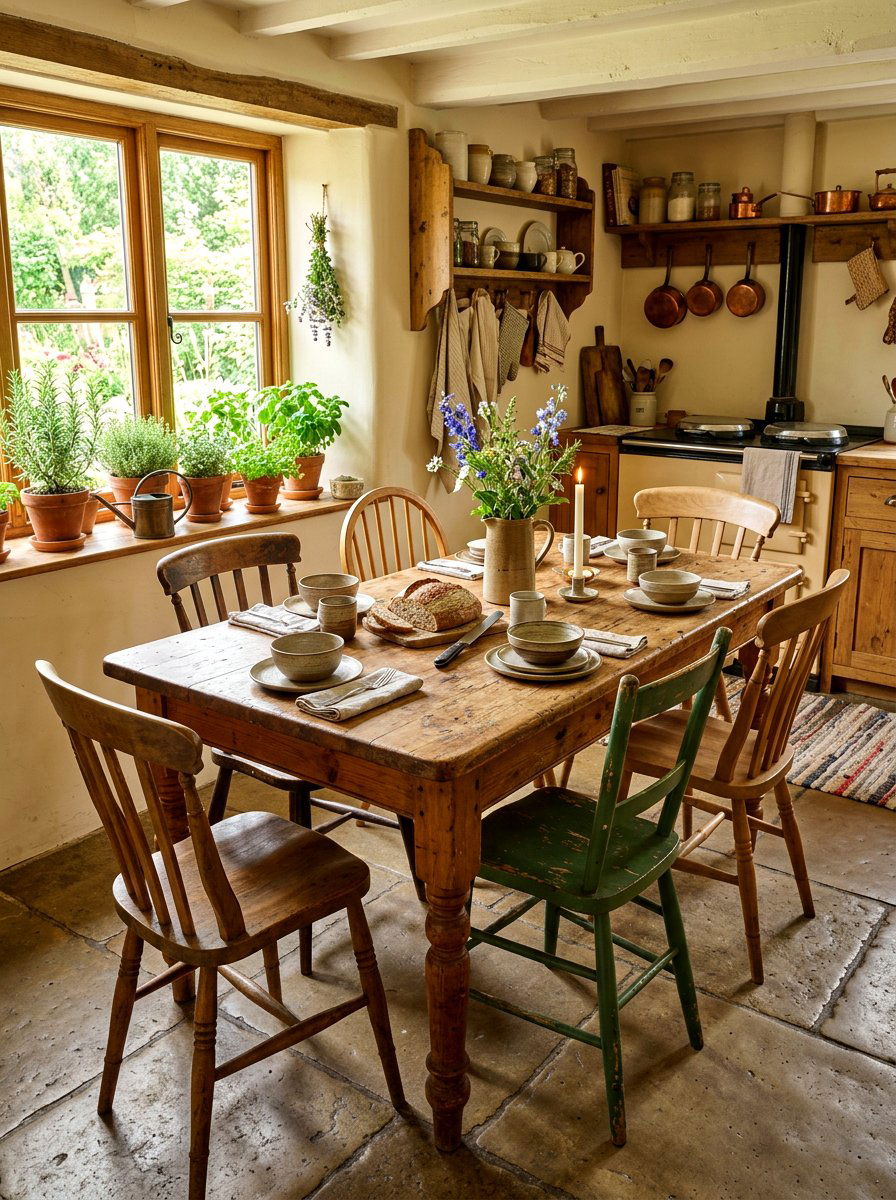 Antique pine kitchen table - 30 freestanding furniture kitchen ideas