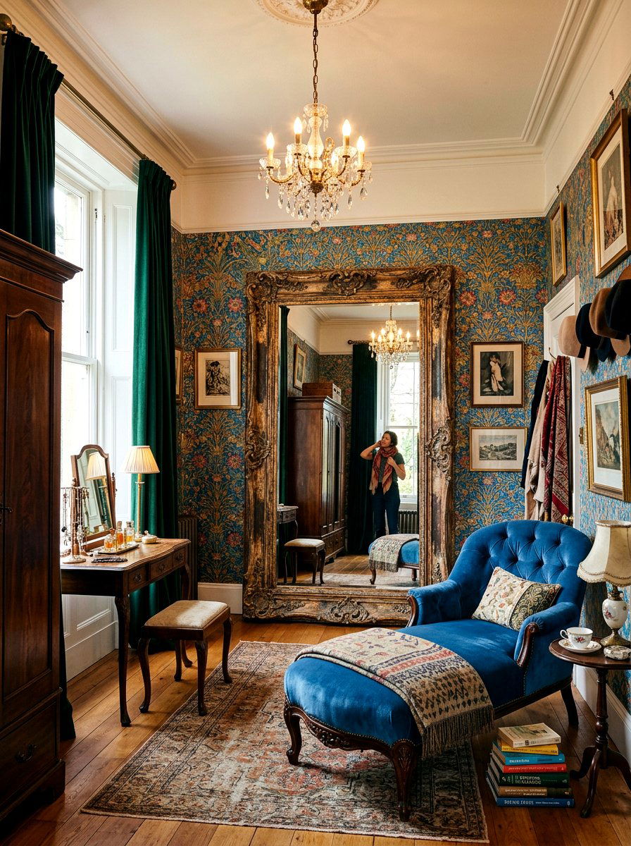 Antique style mirror - 30 dressing room mirror ideas