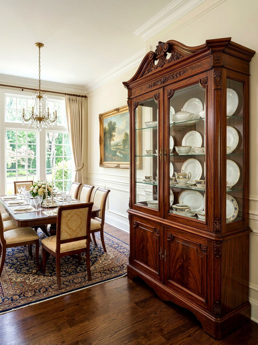 Antique wood china cabinet - 30 collected china cabinet ideas