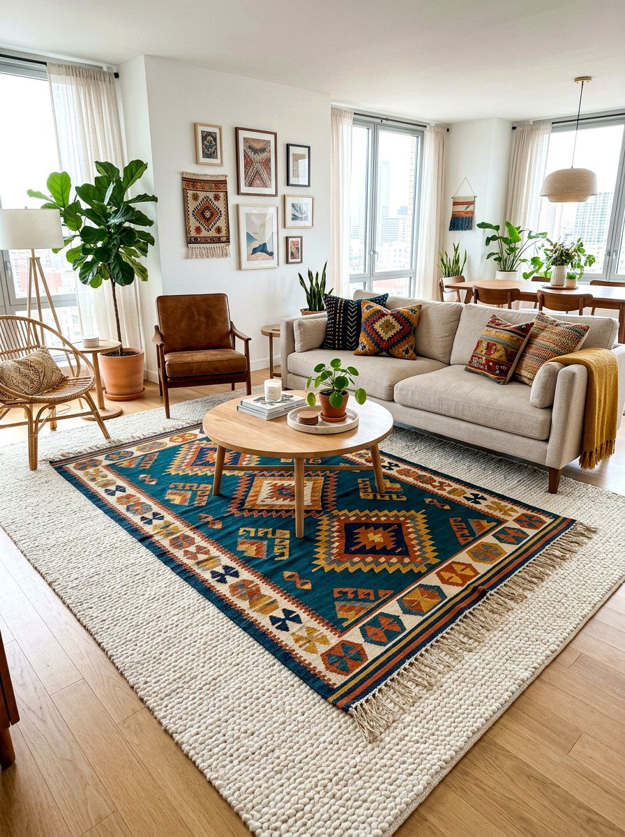 Apartment Area Rug - 30 apartment decor ideas