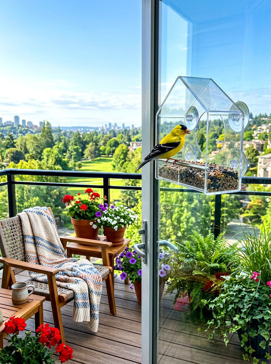 Apartment Balcony Bird Feeder - 30 apartment balcony ideas
