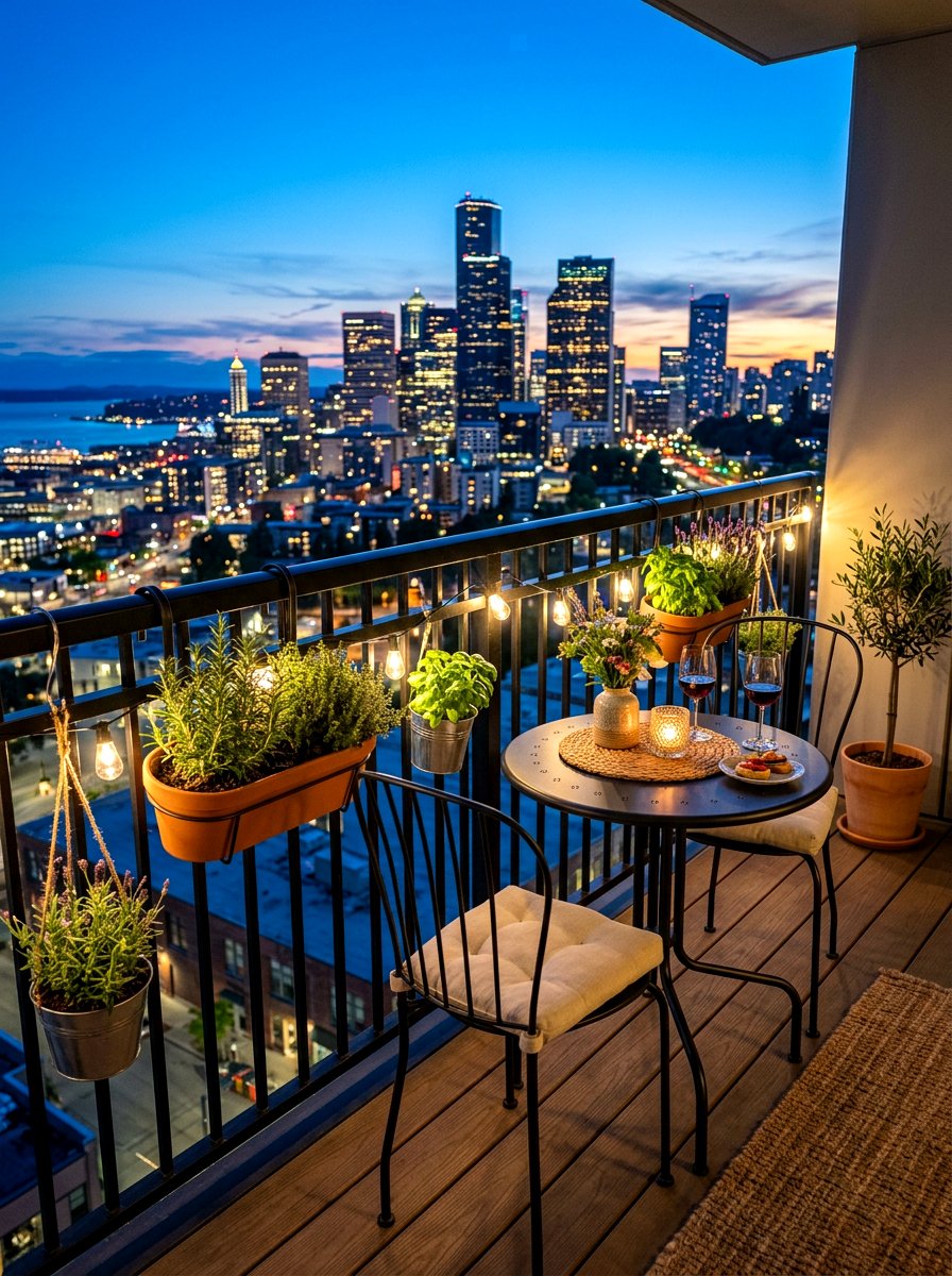 Apartment Balcony Dining - 30 intimate hosting ideas